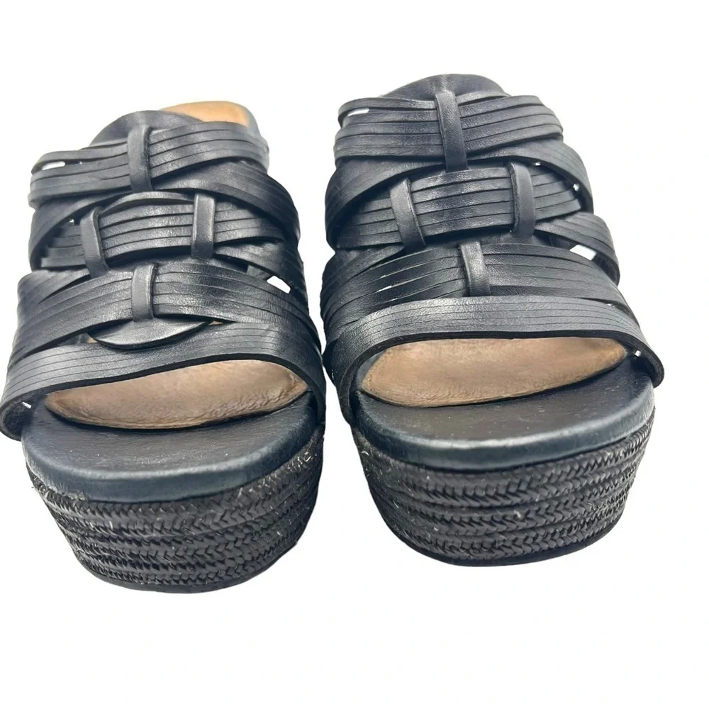 Ugg Black Melinda Platform Wedge Sandals Women's Size 9